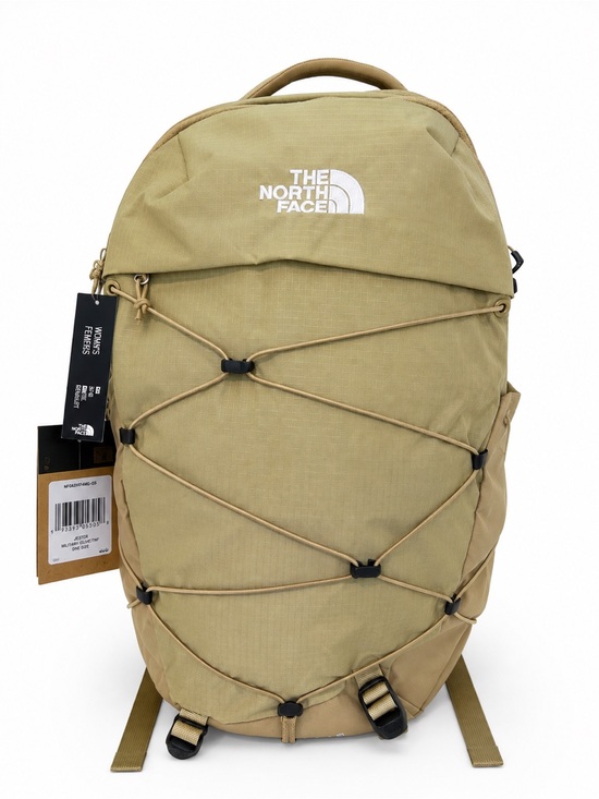 The North Face Handbags - The North Face Men's Khaki stone Everyday Backpack with Bungee Front